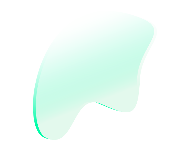 light green gradient shape